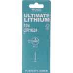 DELTACO Ultimate Μπαταρία Λιθίου, 3V, CR1620 10 Τεμάχια Οικολογική FSC Συσκευασία ULTB-CR1620-10P - Image 4