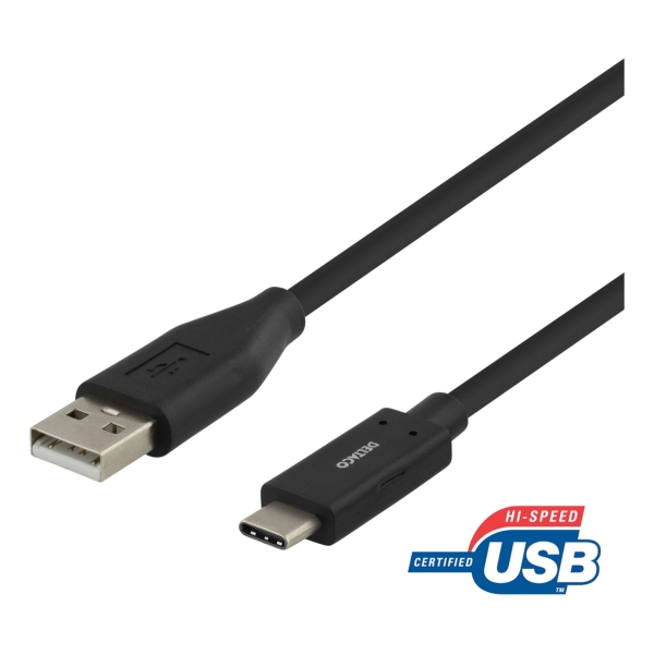 Deltaco Καλώδιο Φόρτισης USB-A σε Type C 3A