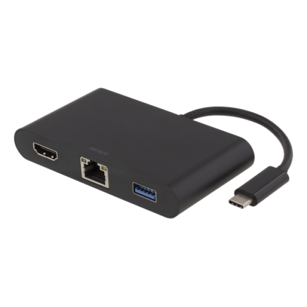 Deltaco USB-C docking station