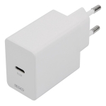 Deltaco Wall Charger 1x Type C PD 20W με Καλώδιο Type C σε Type C 1m Λευκό USBC-AC146 - Image 3