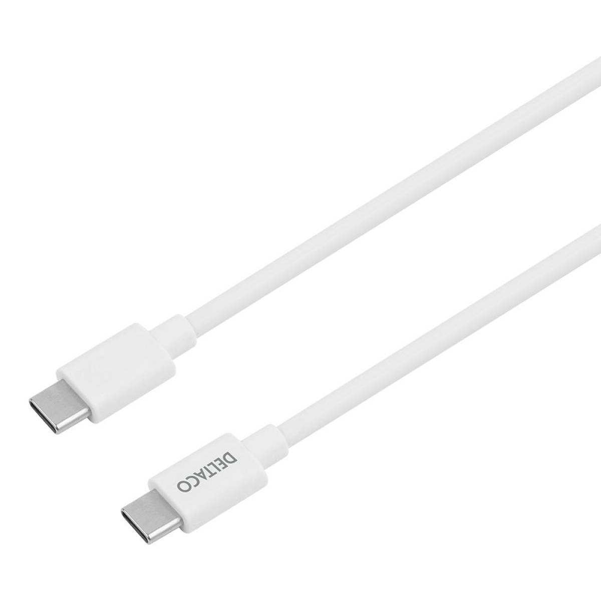Deltaco Wall Charger 1x Type C PD 20W με Καλώδιο Type C σε Type C 1m Λευκό USBC-AC146 - Image 4