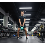 Βαράκι Γυμναστικής Kettlebell με Λαβή 8kg Πράσινο - Image 3