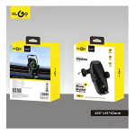 Βάση Κινητού Αυτοκινήτου με Ρυθμιζόμενα Άγκιστρα & Ασύρματη Φόρτιση Klgo WX-1 Μαύρο - Image 2