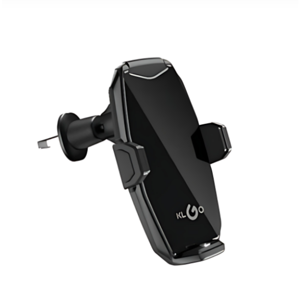 Βάση Κινητού Αυτοκινήτου με Ρυθμιζόμενα Άγκιστρα & Ασύρματη Φόρτιση Klgo WX-1 Μαύρο