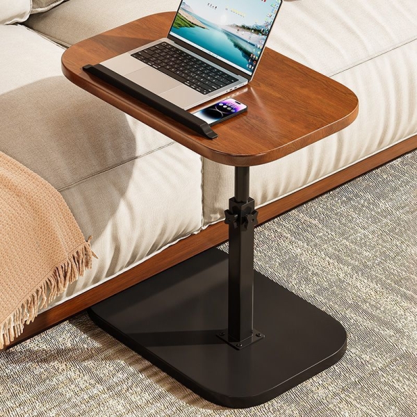 Βοηθητικό Τραπεζάκι Laptop - Coffee Table 40x30cm Μαύρο/Καφέ