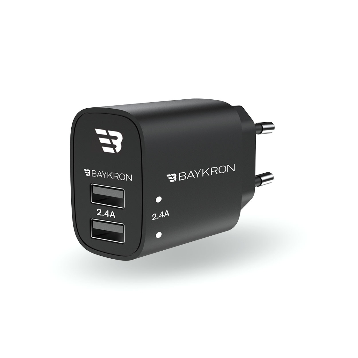 Baykron Smart Wall Adapter EU Dual USB 2.4A 12W BKR-SL-WC-2.4A-EU - Image 3