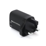 Baykron Smart Wall Adapter USB A και Type-C Power Delivery 20W +QC3.0 36W Συνολικά Μαύρος UK BKR-SL-WC-PDQC-UK - Image 4