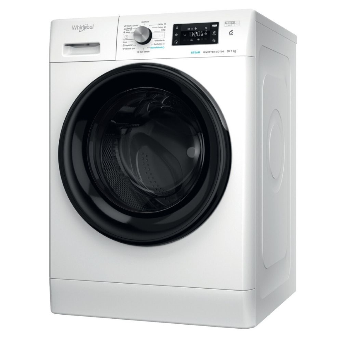 Whirlpool Πλυντήριο-Στεγνωτήριο Ρούχων 9kg/7kg Ατμού 1600 Στροφές FFWDB 976258 BV EE