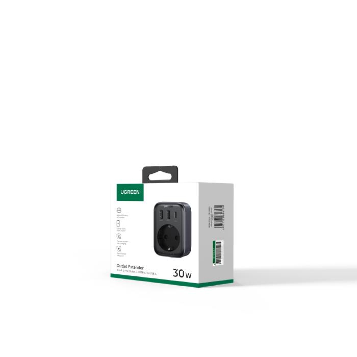 UGREEN CD314 90613 Πρίζα Ασφαλείας GaN 30W με 3 Θέσεις Φόρτισης - Image 2