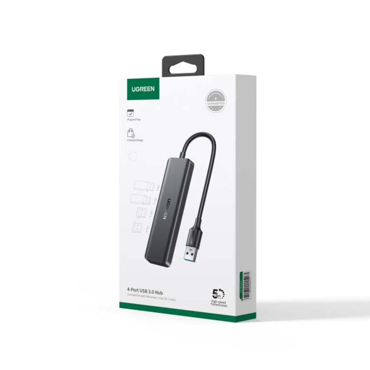 USB 3.0 Hub 4 Θέσεων UGREEN 25851 Γκρι - Image 3