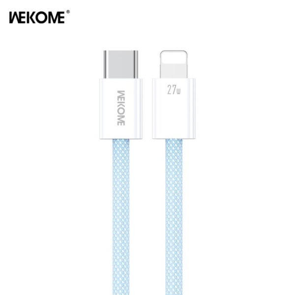 Καλώδιο Φόρτισης WK WDC-21 USB-C σε Lightning PD 27W 1m Μπλέ