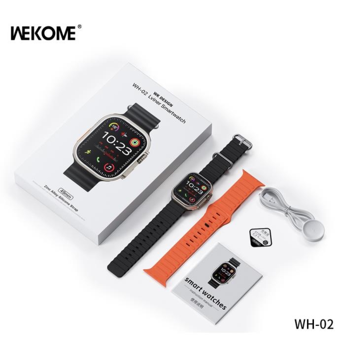 Smartwatch WK WH-02 Tιτάνιο Xρυσό - Image 2