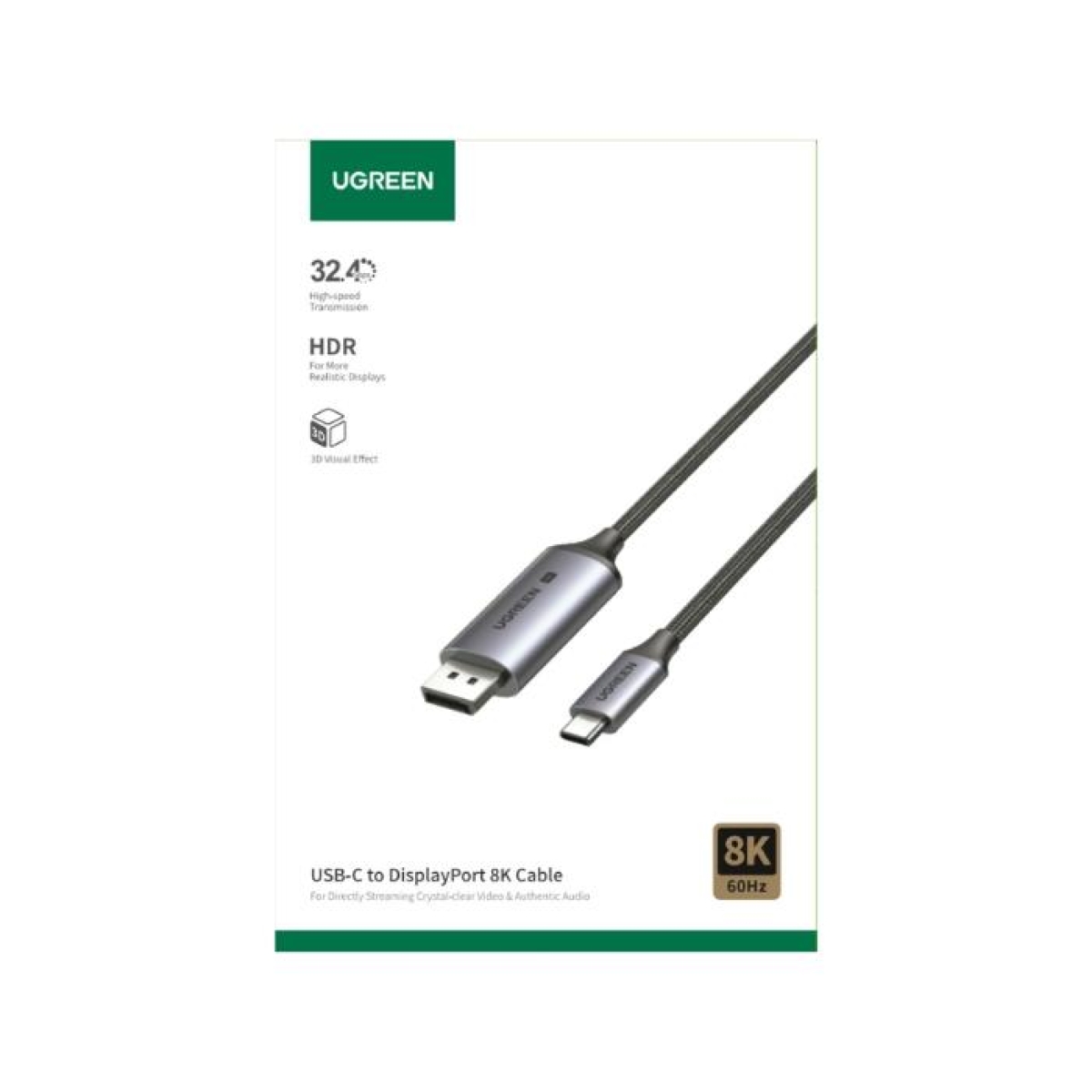 Καλώδιο USB-C to DP M/M 8K/60Hz UGREEN CM556 25157 1m - Image 3