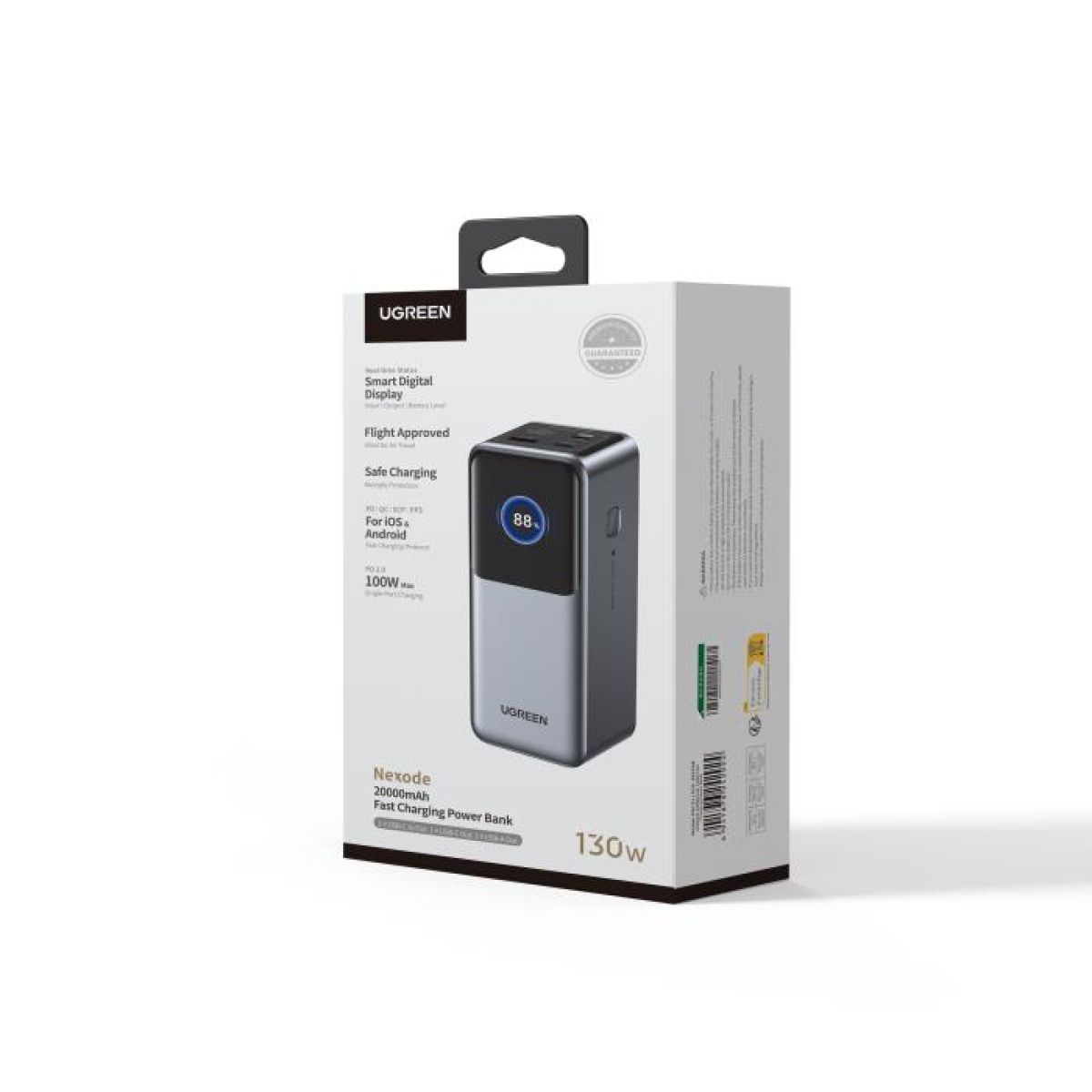 Power Bank 20000mAh PD 130W UGREEN  PB721 35524B 3 θέσεων, με καλώδιο USB-C 240W - Image 3