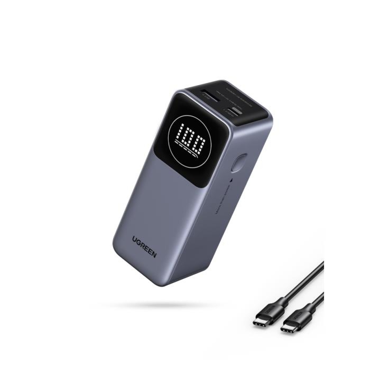 Power Bank 12000mAh PD 100W UGREEN PB724 35526B 3 θέσεων,με καλώδιο USB-C 240W - Image 2