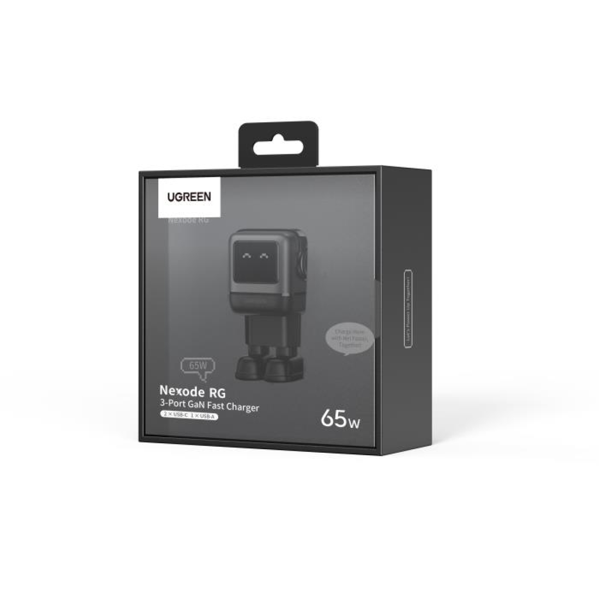 Φορτιστής Σπιτιού GaN 65W UGREEN CD361 25685B 3 θέσεων Γκρί - Image 3