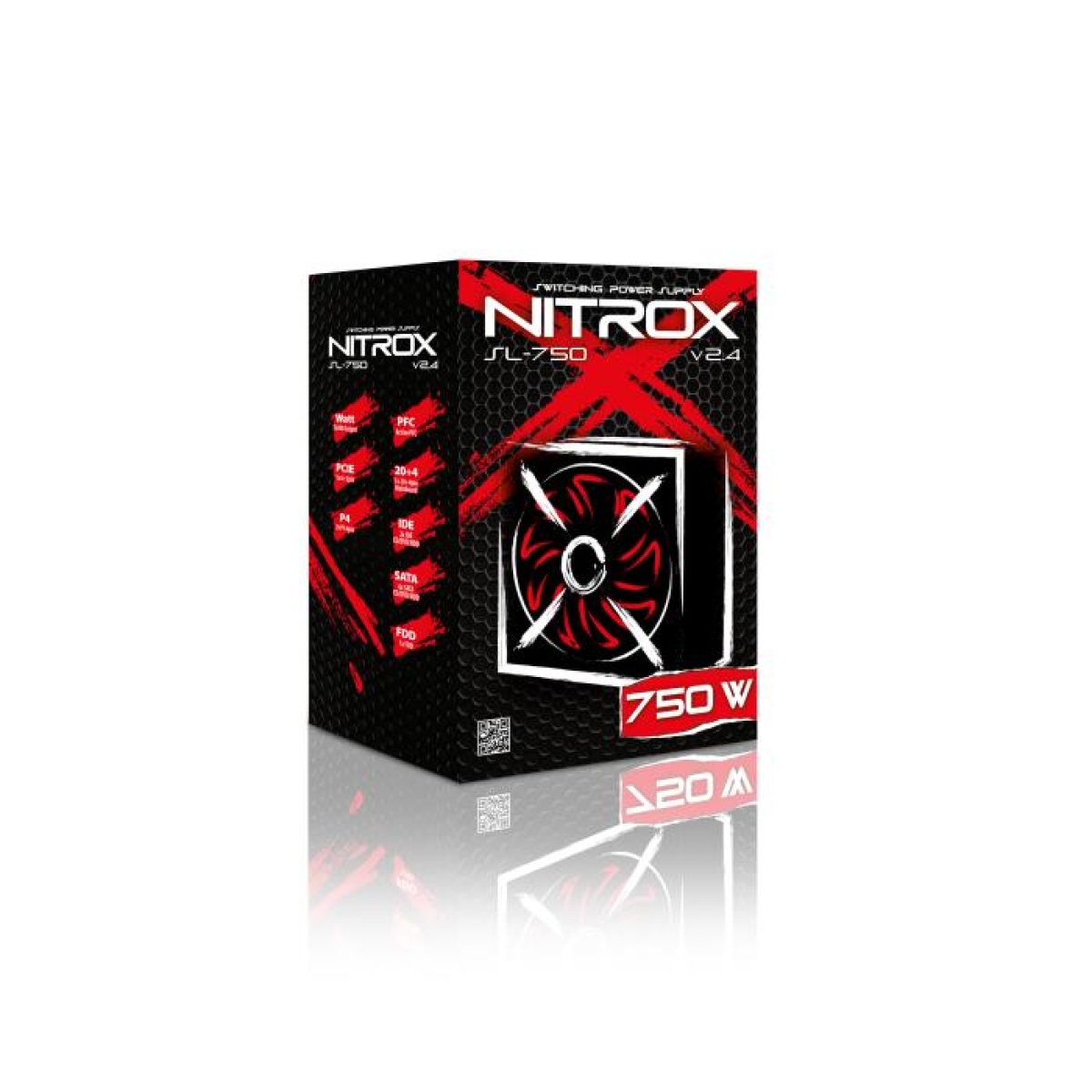 Τροφοδοτικό Υπολογιστή ATX Nitrox SL-750W v2.4 - Image 2