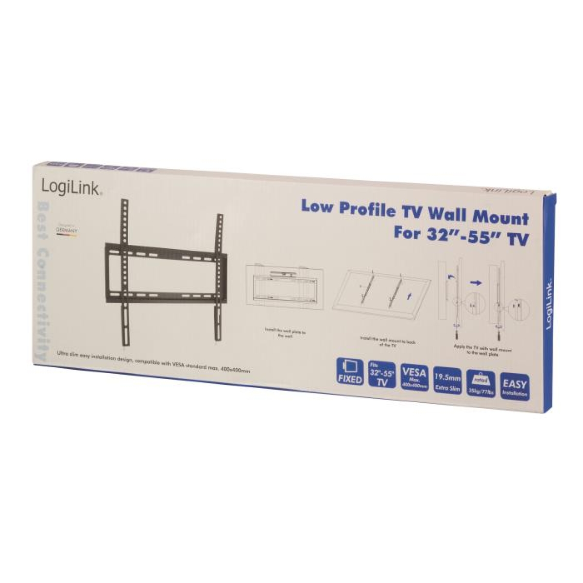 Βάση Τηλεόρασης Επιτοίχια LogiLink BP0009 32"- 55" έως 35kg - Image 3