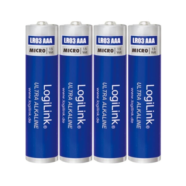 Μπαταρίες Αλκαλικές AAA LogiLink LR03B4 (4τμχ)