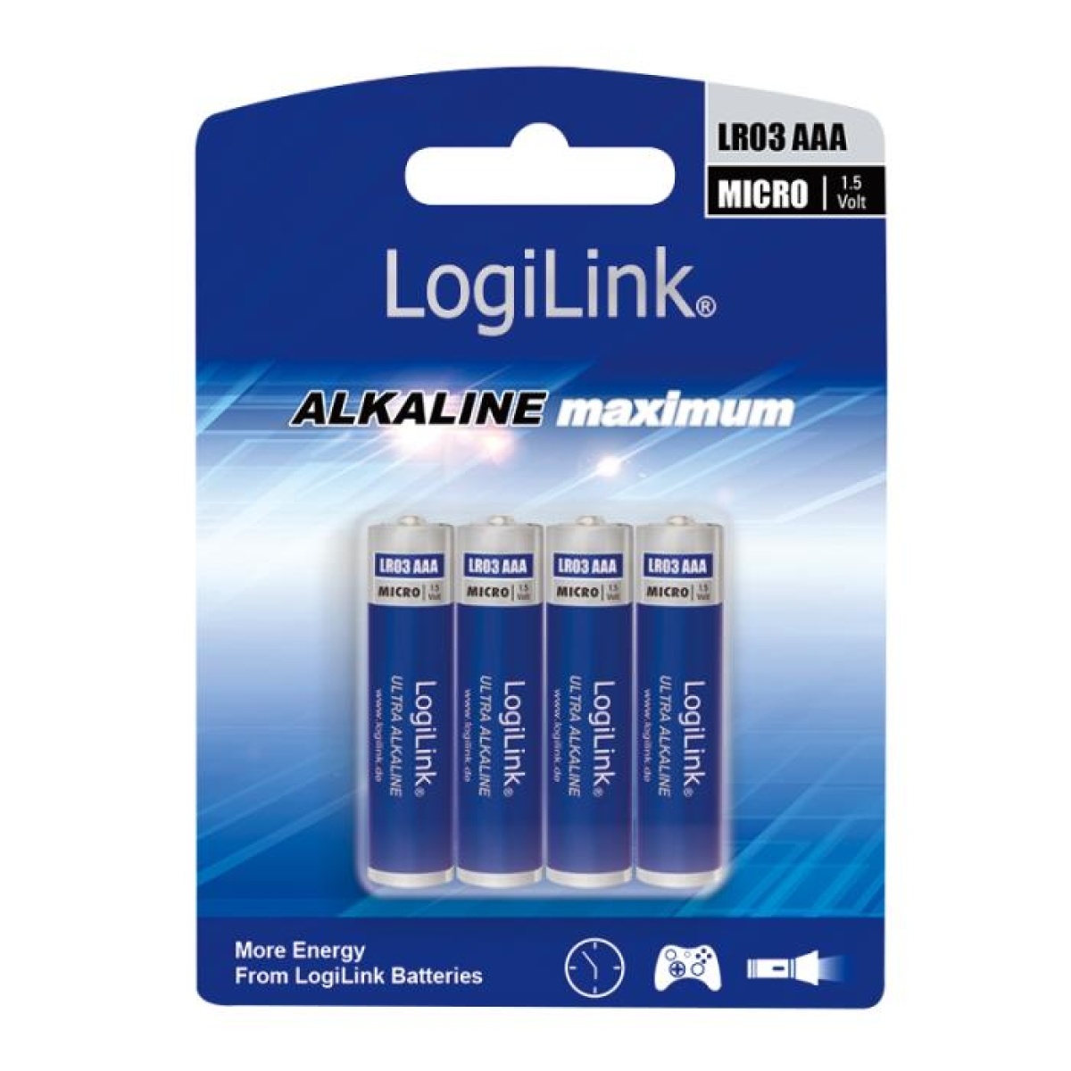 Μπαταρίες Αλκαλικές AAA LogiLink LR03B4 (4τμχ) - Image 2