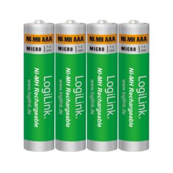 Μπαταρίες Επαναφορτιζόμενες ΑΑΑ 1.2V LogiLink LR03RB4 (4τμχ)