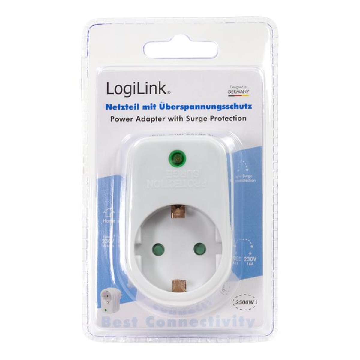 Πρίζα Ασφαλείας LogiLink PA0078, με Προστασία από Υπέρταση - Image 3