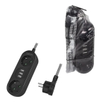 Πολύπριζο 2 Θέσεων LogiLink LPS262U, με 3 Θύρες USB 1.5m Μαύρο - Image 3