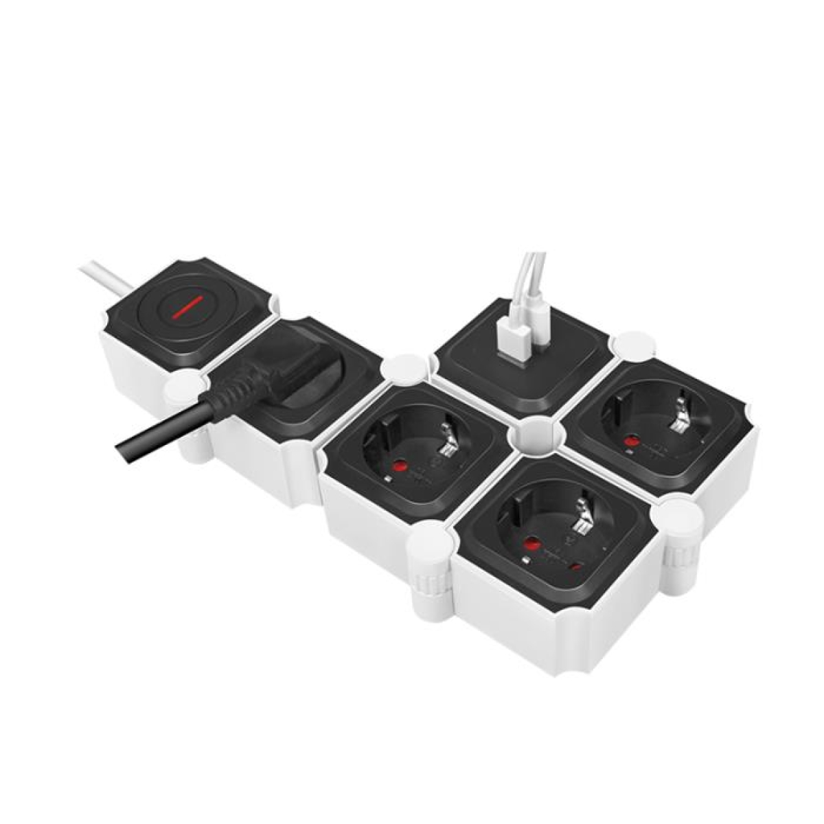 Πολύπριζο 4 Θέσεων LogiLink LPS276U, με 2 Θύρες USB 1.5m Λευκό - Image 2