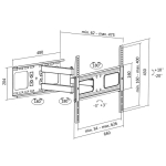 Βάση Τηλεόρασης Επιτοίχια LogiLink BP0028 37"-70" έως 50kg - Image 2