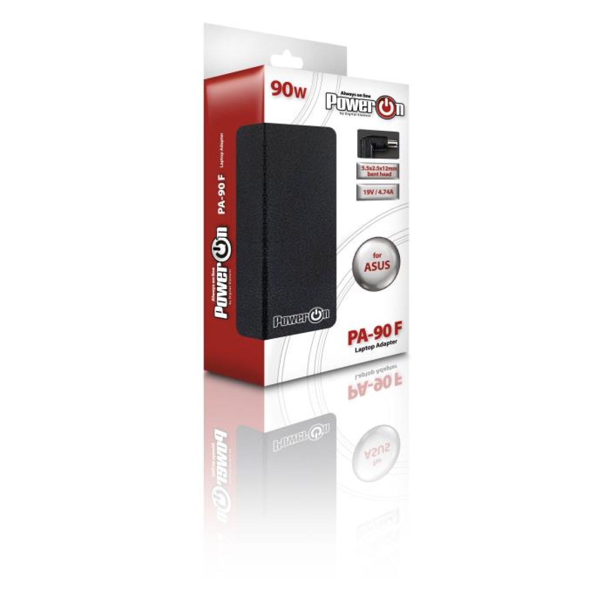 Τροφοδοτικό Notebook Power On για ASUS 19V (5,5 x 2,5 x12) 90W - Image 2