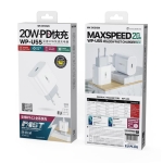 Φορτιστής Σπιτιού PD 20W WK WP-U55 1 Θέσης Λευκό - Image 2