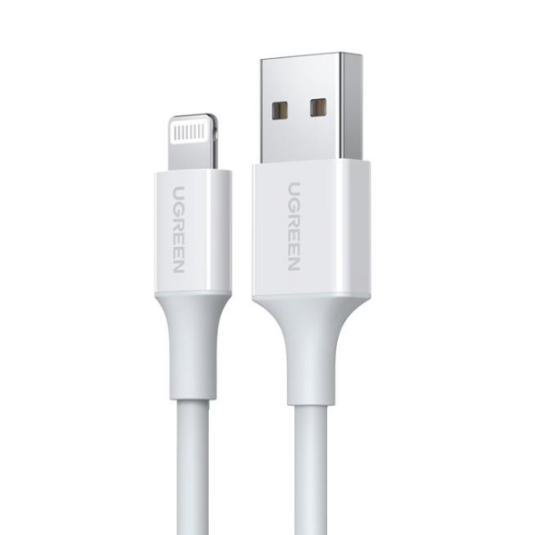 Καλώδιο Φόρτισης UGREEN US155 20728 USB σε Lightning 1m Λευκό