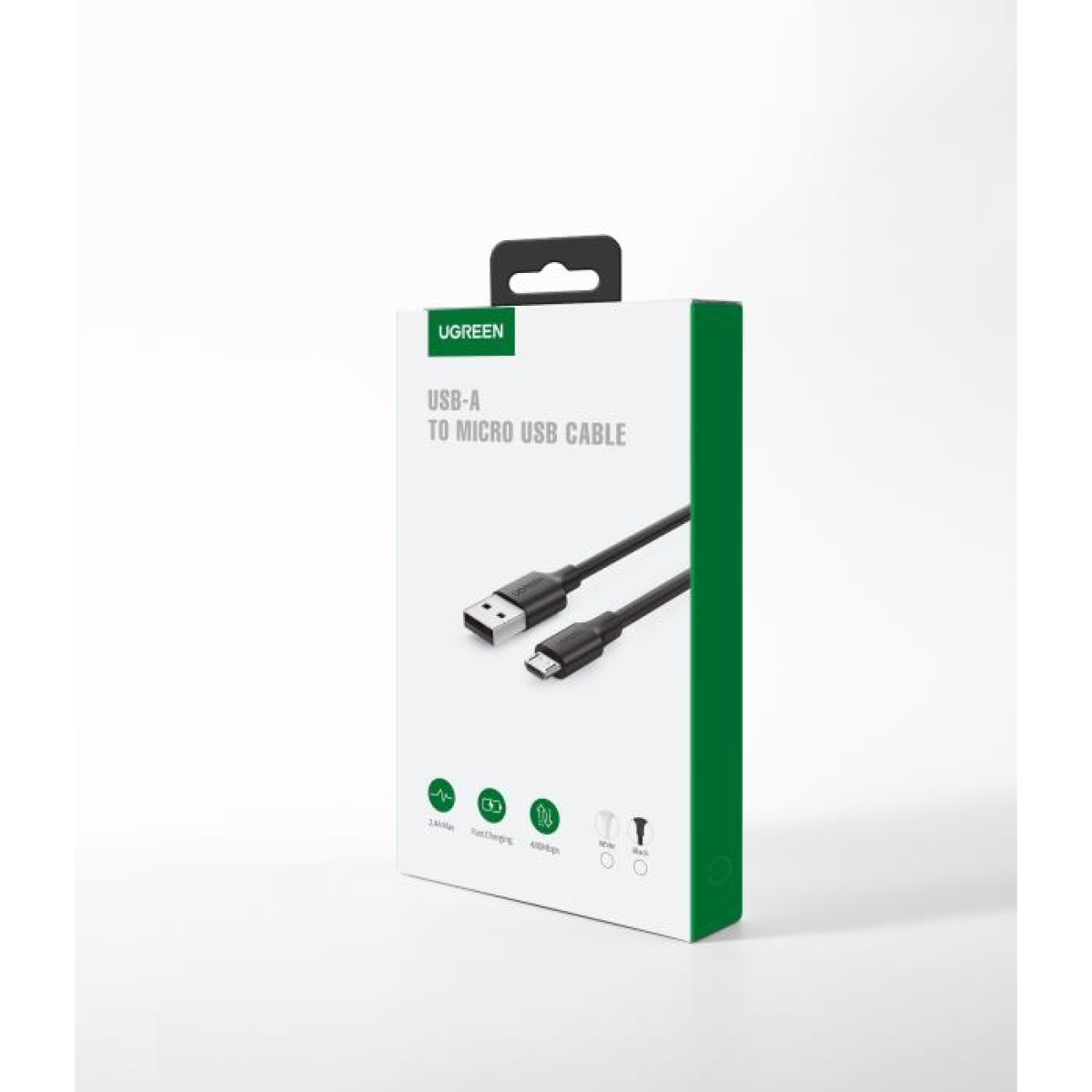 Καλώδιο Φόρτισης UGREEN US289 60138 USB σε Micro Usb 2m Μαύρο - Image 2