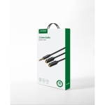 Καλώδιο Ήχου 3.5mm σε 2x3.5mm M/F UGREEN AV141 30620  0.2m Μαύρο - Image 2
