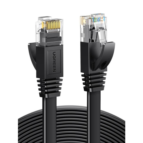 Καλώδιο Δικτύου UTP CAT6 UGREEN NW102 50178 10m Flat Μαύρο