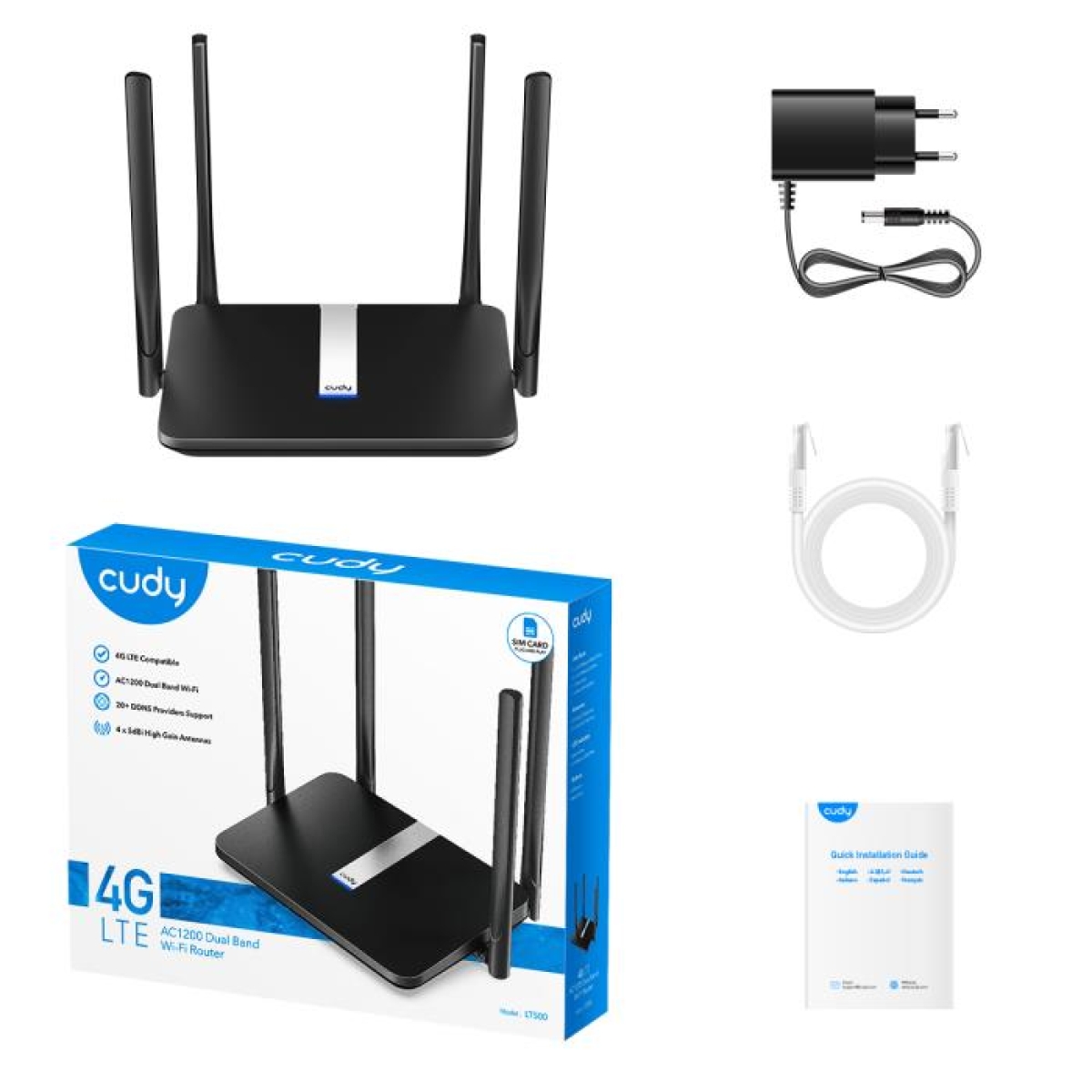 Router 4G Cudy LT500 V3.0 AC1200 Cat.4 - Image 3