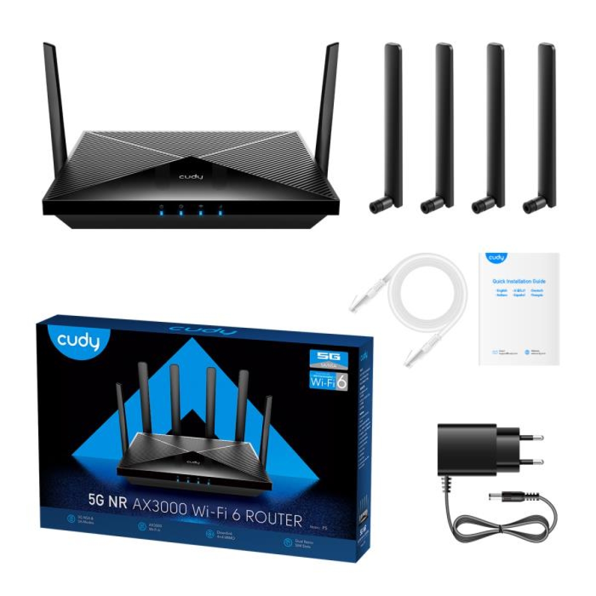 Router 5G Cudy P5 Wi-Fi6 AX3000 - Image 3