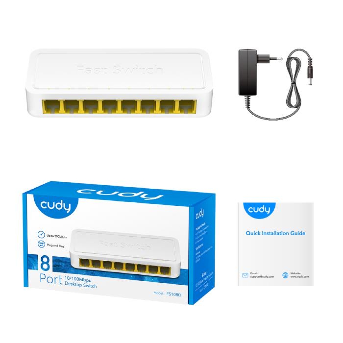 Switch 8 Θέσεων Cudy FS108D 10/100 Mbps - Image 3