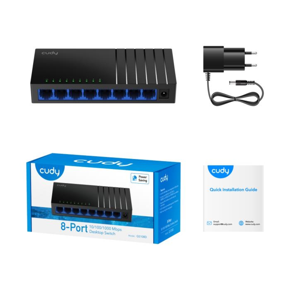 Switch 8 Θέσεων Cudy GS108D V4.0 Gigabit - Image 3