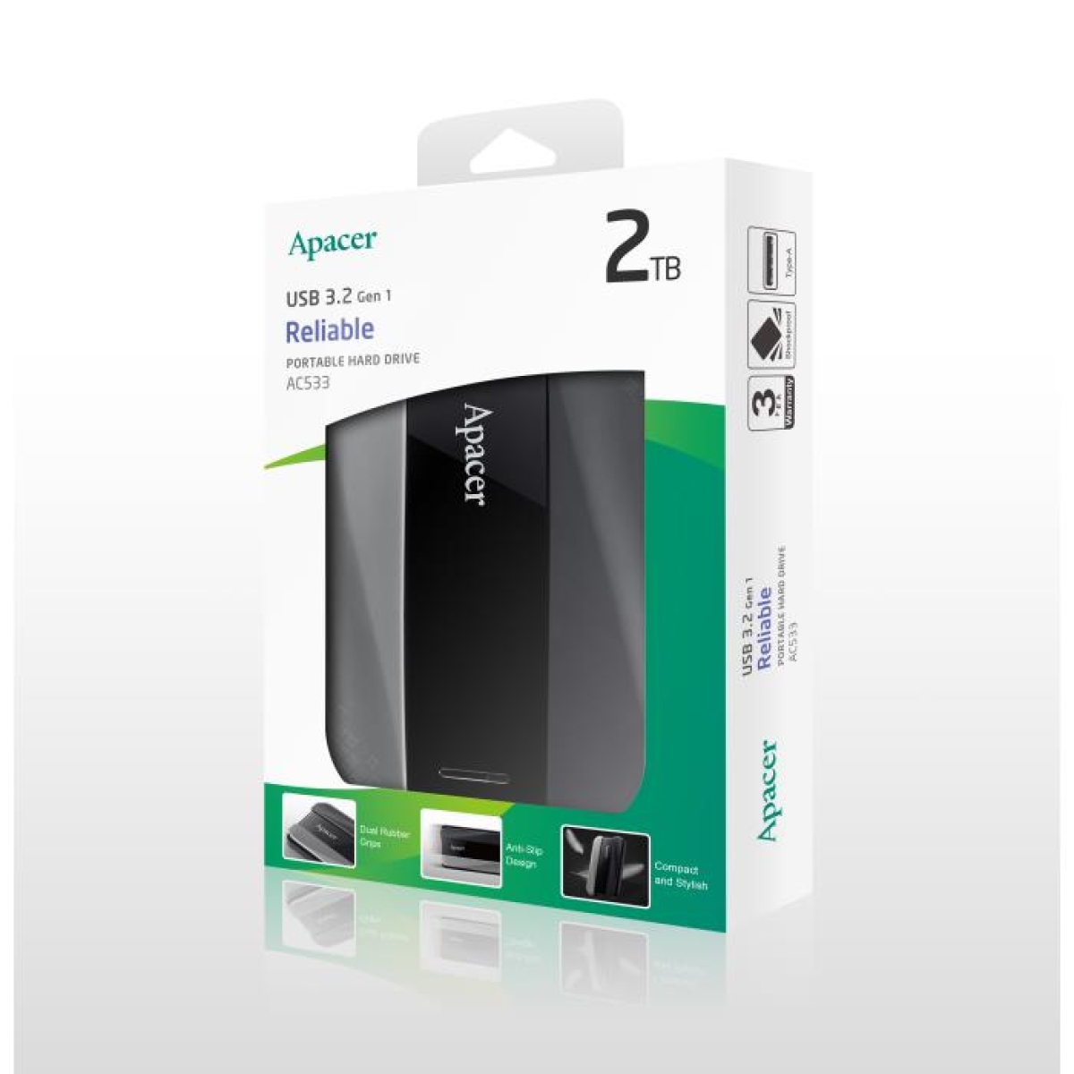 Εξωτερικός Σκληρός Δίσκος 2.5" Apacer AC533 2TB USB 3.2 Gen1 Μαύρο - Image 3