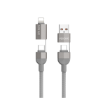 Καλώδιο Φόρτισης WK WDC-48 4 σε 1 PD 240W 1m Γκρι - Image 2