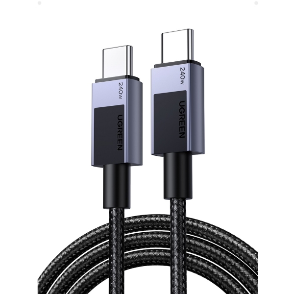 Καλώδιο Φόρτισης UGREEN L513 45068 USB-C σε USB-C PD 240W 2m Γκρί