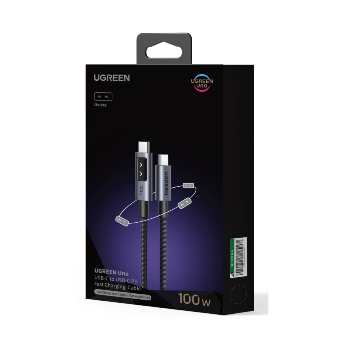Καλώδιο Φόρτισης UGREEN L509 35513  USB-C σε USB-C PD 100W 3m Μαύρο - Image 3