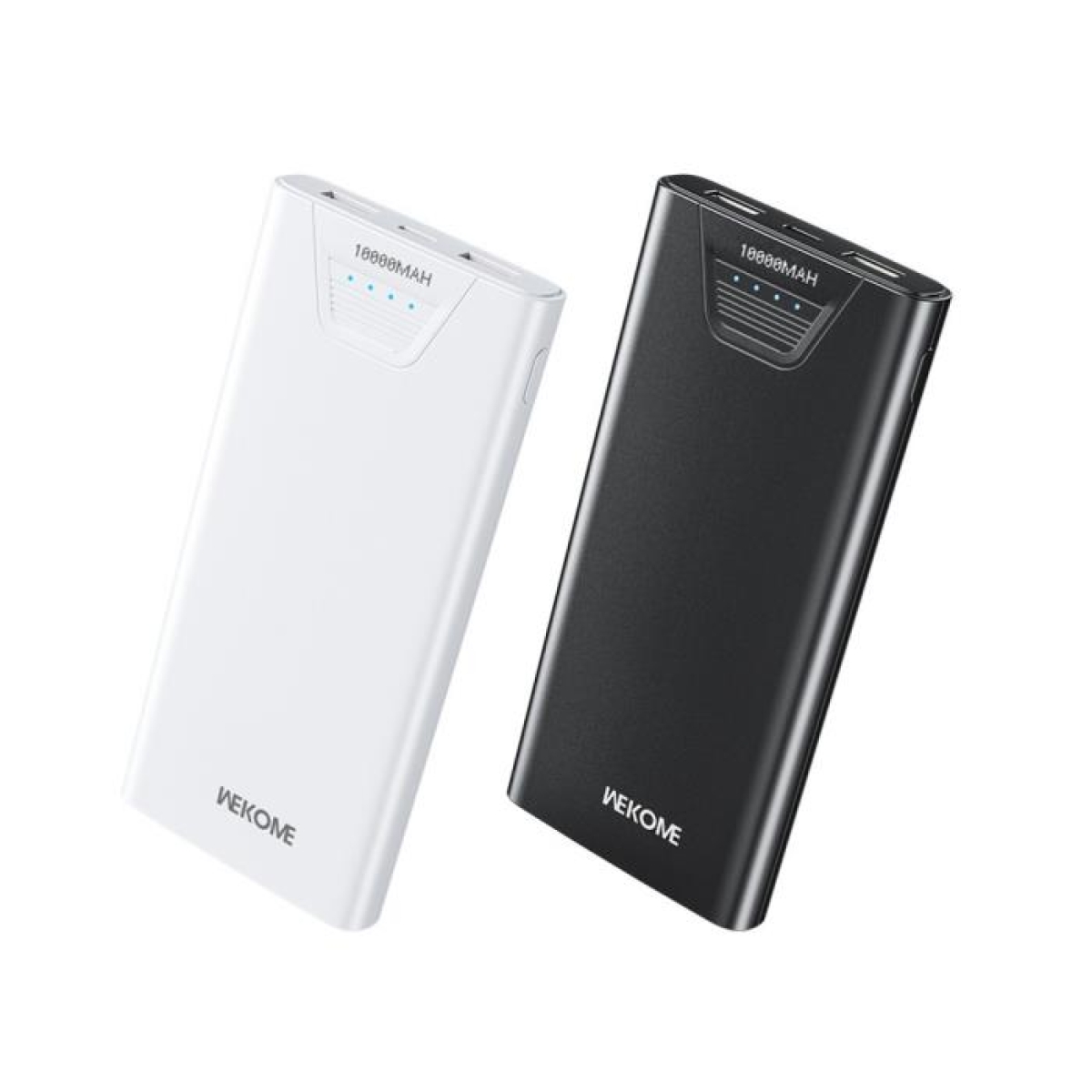 Power Bank 10000mAh 12W WK WP-101 2 Θέσεων Λευκό - Image 2
