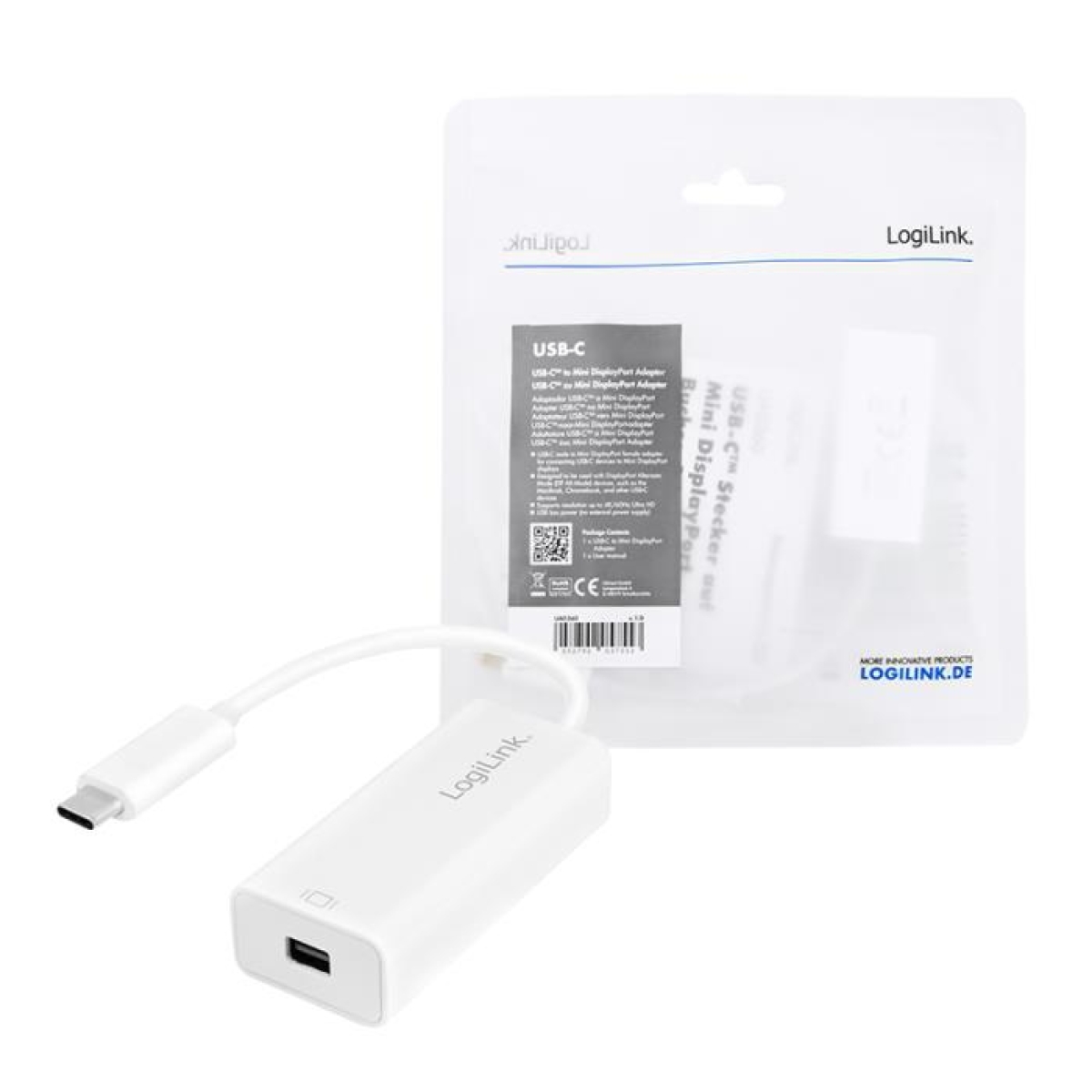 Μετατροπέας USB-C σε Mini DP Logilink UA0360 - Image 3