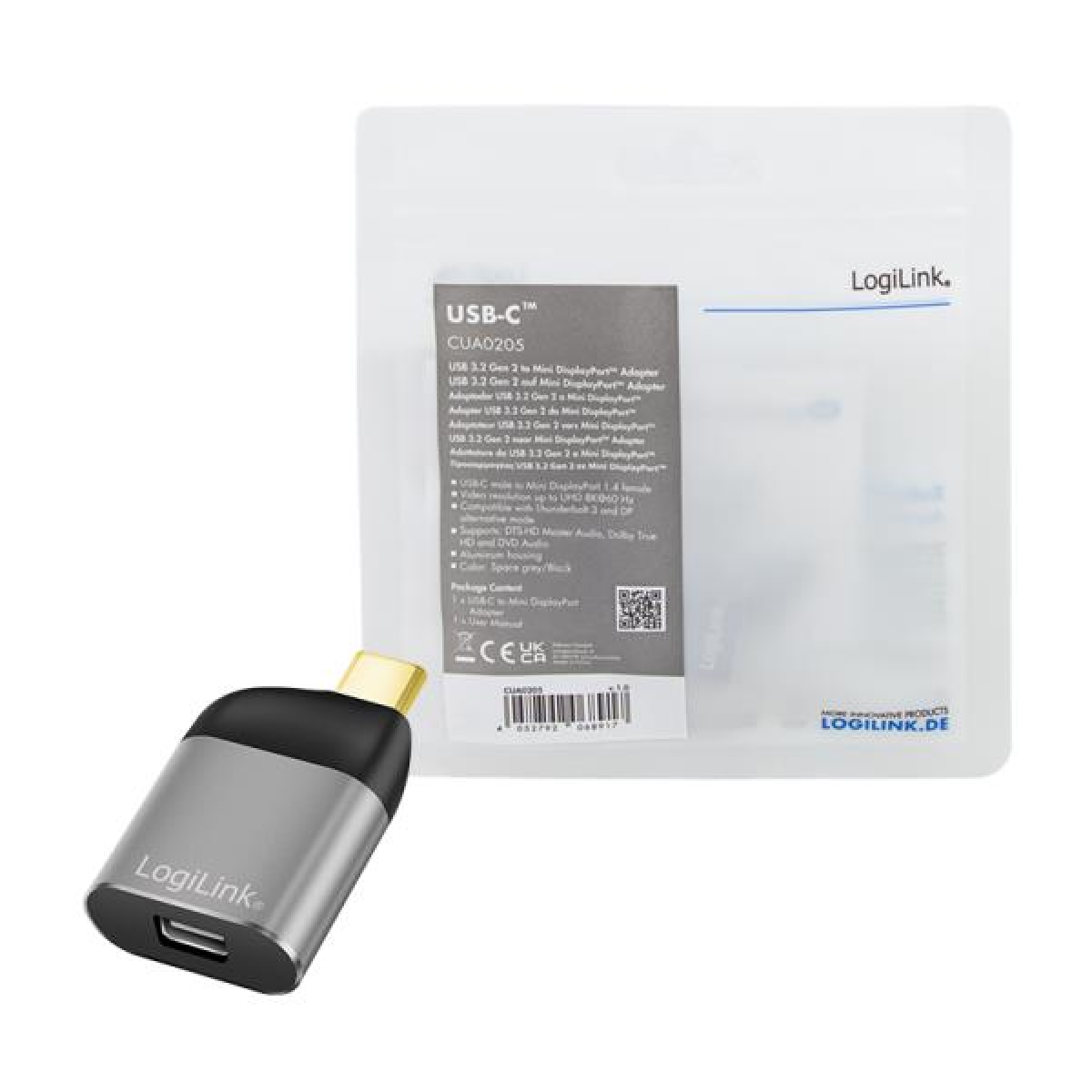 Μετατροπέας USB-C σε mini DP M/F Logilink CUA0205 - Image 3