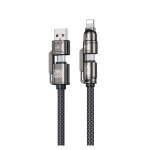 Καλώδιο Φόρτισης WK WDC-50 4 σε 1 PD 240W 1m Γκρι