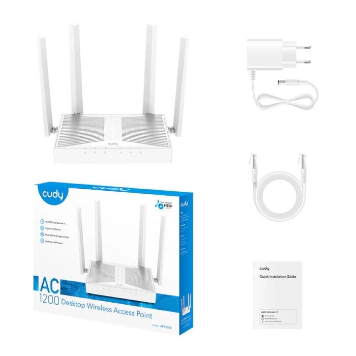 Access Point Cudy AP1300D AC1200 Gigabit Dual-Band - Image 3