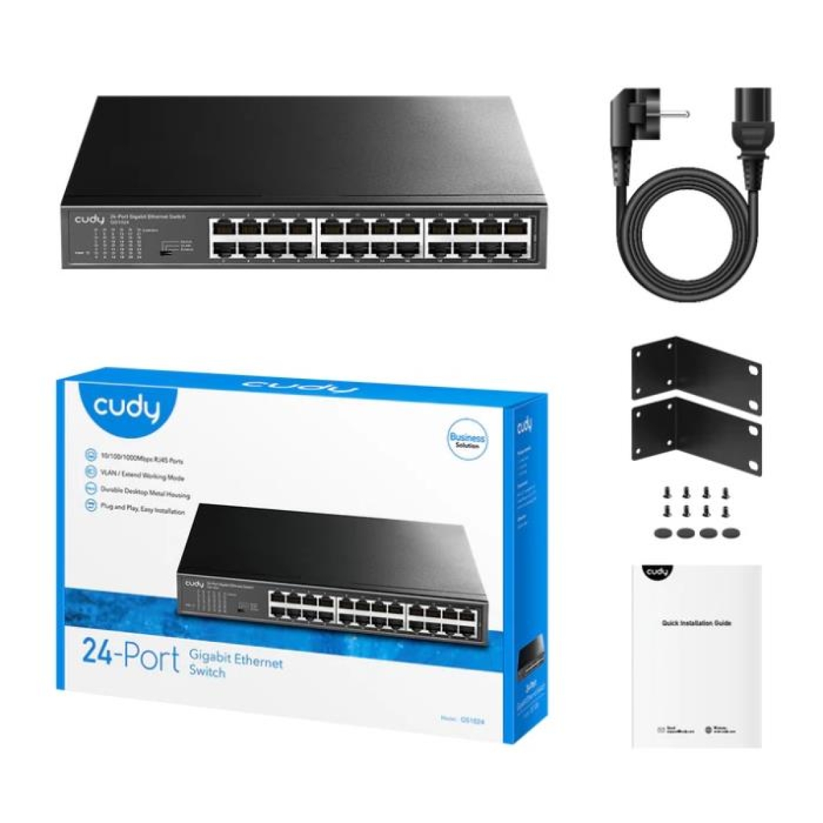 Switch 16 Θέσεων Cudy GS1016E Gigabit Managed, Μεταλλικό - Image 3