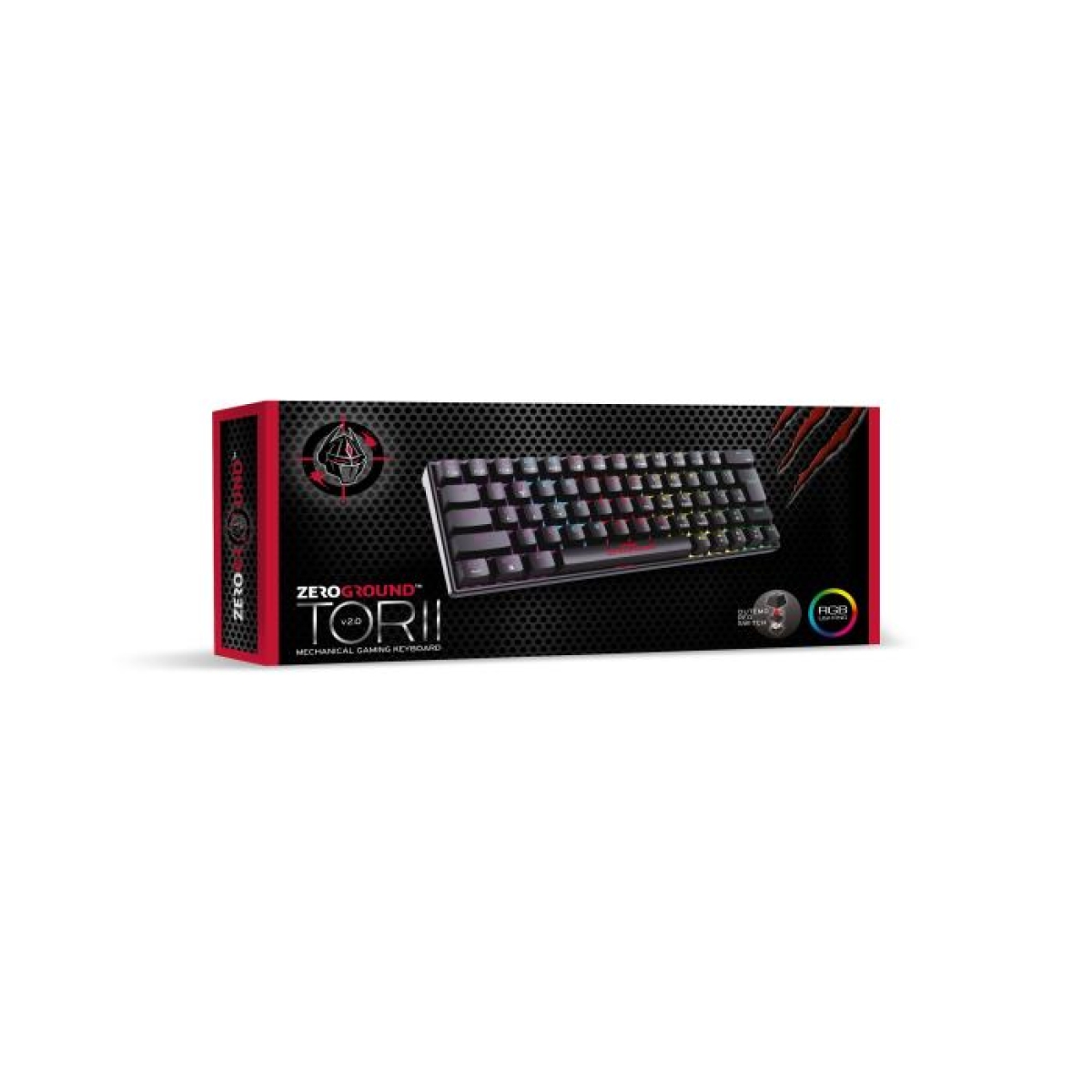 Ενσύρματο Μηχανικό Πληκτρολόγιο RGB Zeroground KB-3600G TORII v2.0 - Image 3